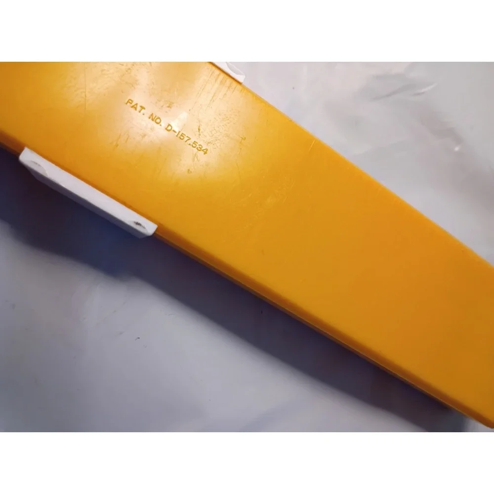 Vintage Sterling Multiplier Pencil Box Yellow Plastic Ruler Sharpener D-157534